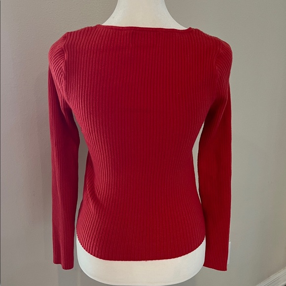 90s Style Cotton Ribbed Fitted Top - Picture 3 of 7